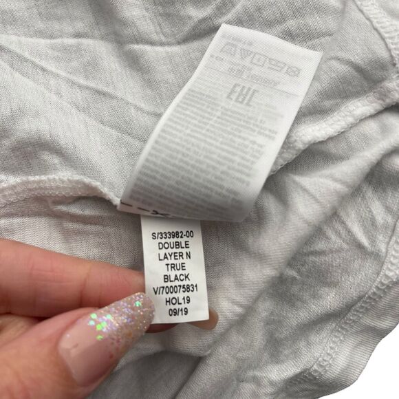 GAP Maternity Small Tank Top Layered Black White Scoop Neck Sleeveless - Picture 4 of 7